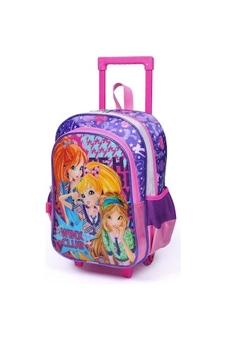 Yaygan Winx Club Çekçek Tekerlekli Okul Çantası - Pembe - Kız Çocuk