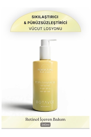 Botavee Retinol İçeren Sıkılaştırıcı Pürüzsüzleştirici Ve Yoğun Nemlendirici Vücut Kremi 340 ML