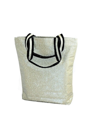 Victoria's Secret Vs Official Fashion Show Glamour Glitter Gold Tote With Heart Logo Altın