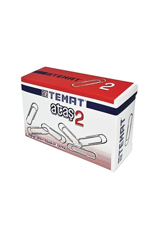 Temat No:2 25mm Ataş 100x24 Kutu 1 Koli Oval Tip