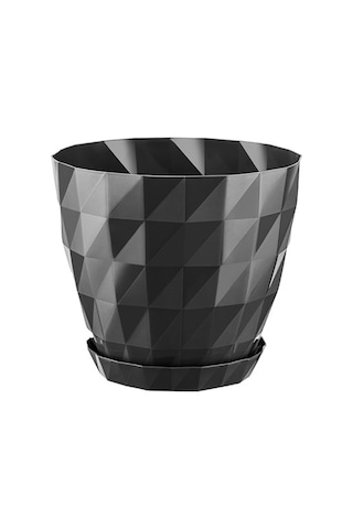Modular Square Saksı - 3.25 Lt Siyah Dekoratif Saksı