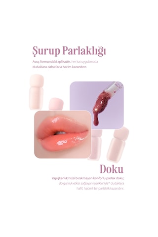 Clio Pigmentli Parlak Bitişli Dolgunlaştırıcı Lip Gloss Clıo Volumate Gloss 201 Honey Coating Peach
