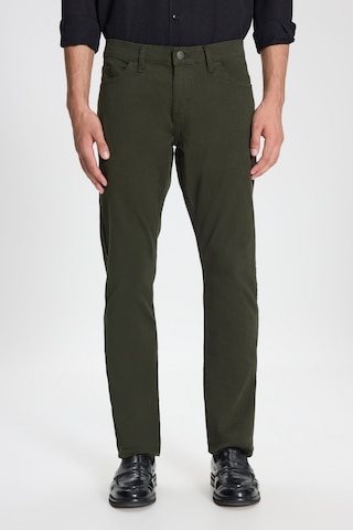 George Henry Pamuklu Slim Fit Dar Kesim 5 Cepli Esnek Chino Pantolon Haki