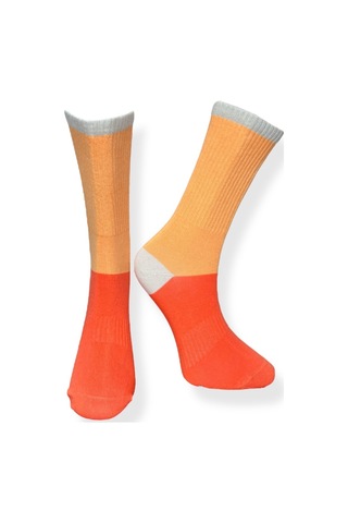 5'li Unısex Renk Blok Tasarımlı Esnek Nem Alabilen Pamuklu Spor Soket Çoraplar Çok Renkli