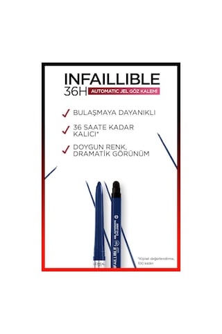 L'Oreal Paris Infaillible Automatic Jel Göz Kalemi Mavi