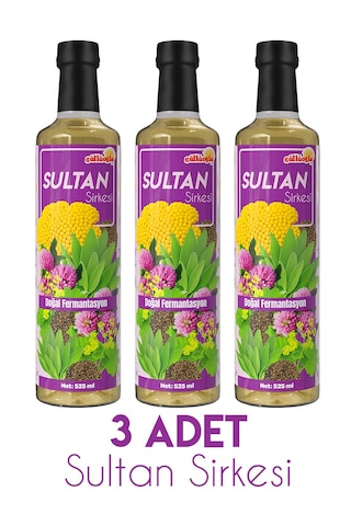 Güllüoğlu Sultan Sirkesi X 3 Adet 525ml