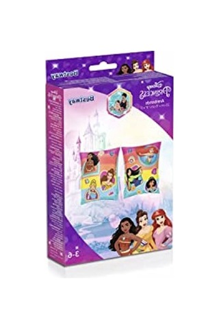 Şişirilebilir Kol Bandı Seti, Disney Prenses Temalı Eğlenceli Su Aktiviteleri İçin Açık Bej