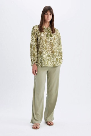 DeFacto Relax Fit Desenli Vual Uzun Kollu Tesettür Bluz Tunik C9738AX24SMGN1156