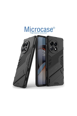 OnePlus 11 Global Matrix Serisi Armor Standlı Kılıf -Siyah AL3416