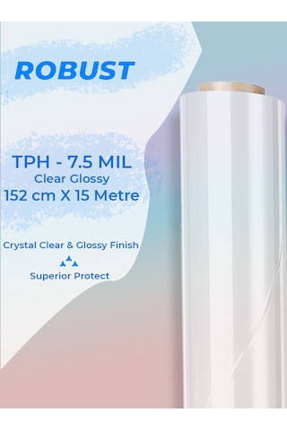 152 Cm X 15 Metre Tph Ppf Boya Koruma Filmi 7.5 Mil 190 Mikron