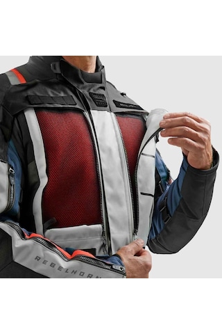 Rebelhorn Cubby V Kışlık Motosiklet Montu Gri - Kırmızı - Mavi 75066