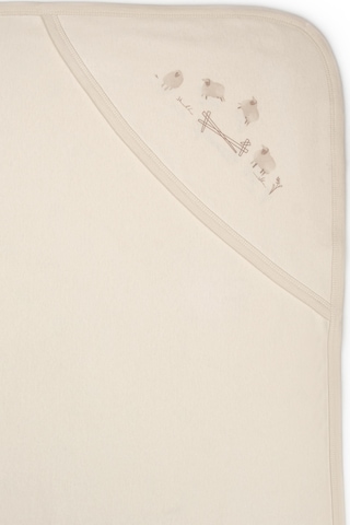 Bebek Şapkalı Battaniye Organic Pamuk -yenidoğan Serisi - CSY8194 Krem