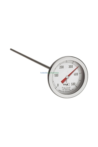 Teknikmarketiniz Ø52mm 500c 30cm Problu Taş Fırın Termometresi