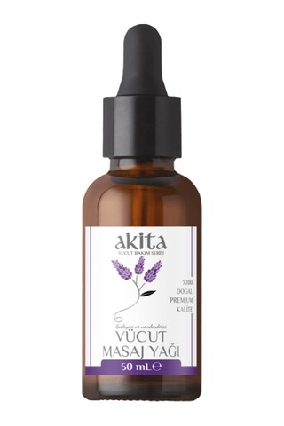 Akita Doğal Vücut ve Masaj Yağı Lavanta 50 ML