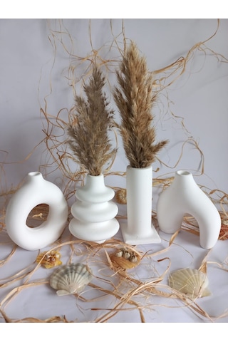 Bohem Grup Vazo Seti Beyaz