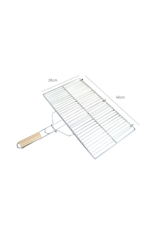 Akt 50'Lik Krom Kaplamalı Düz Barbekü Düz Izgara Seciniz-Seciniz