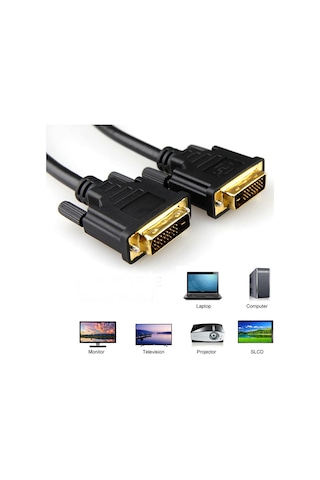 Dvi To Dvi Kablo 24+1 Dvi Kablosu 1.8M
