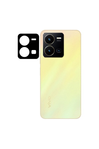 For Vivo Y35 Ekran Koruyucu Seramik Tam Ekran Kamera Lens Koruyucu