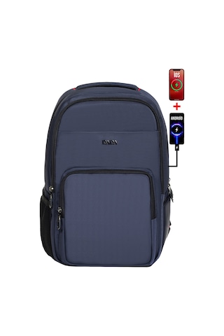 Case Club Dada 13 Günlük Okul Sırt Çantası Ortopedik 15.6 İnç Usb Girişli Lacivert