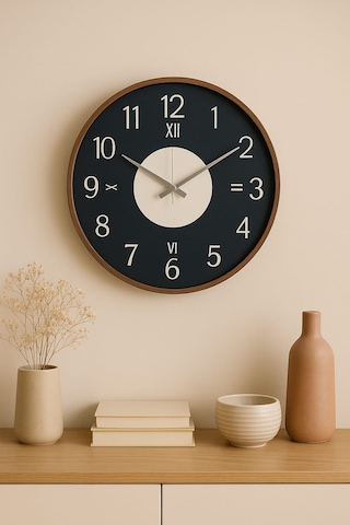 Yeni Tasarım Modern Duvar Saati Şık Ve Kalite Bir Arada No:1003 Siyah