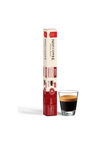Nish Coffee Single Orijin Kapsül Kahve Colombia Nespresso Uyumlu -10 Adet Kapsül Kahve