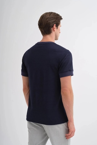 Cazador Polo Yaka Regular Fit Örme Dokulu Tişört Lacivert 4207 Lacıvert