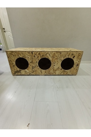 3 Lü Kedi Kulübesi Kedi Yuvası Evi 90 X 36 X 30 Cm
