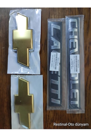 Chevrolet+lacetti Yazı+ön-arka Arma Ön Ve Arka Arma 2005 - 2008 Armalar 11.5cm 4 Lü Set 3d 3m