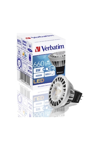 Verbatim Led Gu5.3 8.0w-52w Nd 4000k 35d 660lm