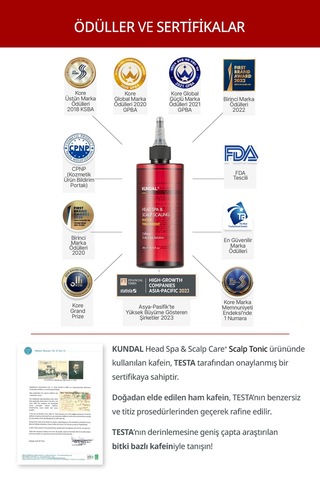 Kafeinli, Dökülme Karşıtı Sıvı Saç Kremi Kundal Head Spa & Scalp Scalıng Caffeine Water Treatment