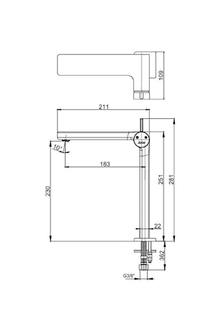 Eca Purity Yüksek Tip Lavabo Bataryası Pirinç Krom 102188046H