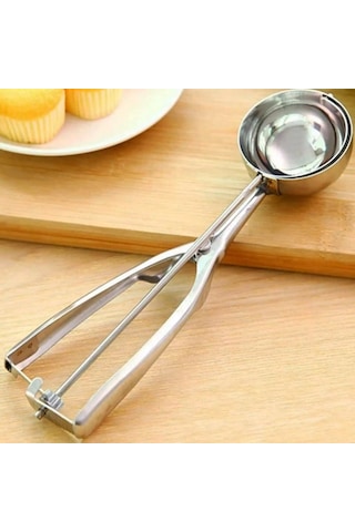 Lüx Çelik Paslanmaz Dondurma Ve Kurabiye Kaşığı