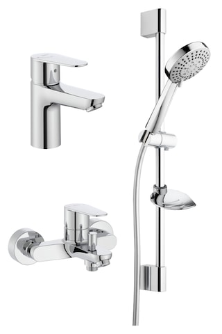 Roca A5D054FC0K Victoria Banyo Batarya Seti 3'lü Krom