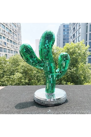 Tongxida Treasure 1 Adet Ev Festivali Dekorasyon Retro Disko Kaktüs Süs