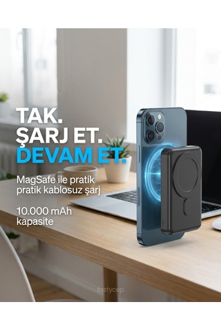 Buradabulabilirsin Snapron Snp-3025 Pd 22.5w Hızlı Şarj Lcd Ekran Magsafe 10000 Mah Powerbank Bbz Çok Renkli