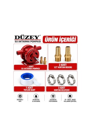 Düzey Matkap Pompası Preimum Alüminyum Gövde-mazot Aktarma