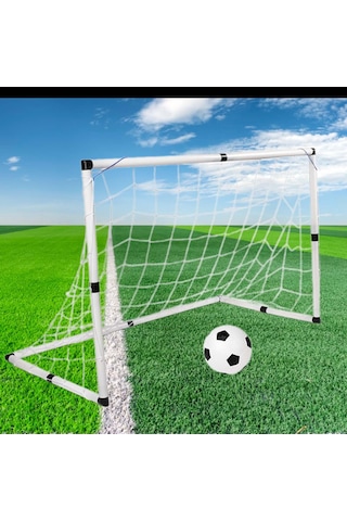 Homyl Çocuk Futbol Seti, Topu Ile Katlanabilir Ağı Uygulaması Beyaz