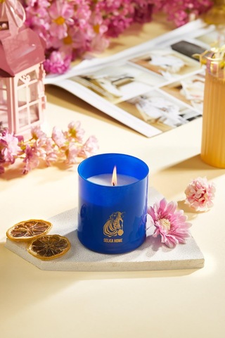 Selka Home Luxy Egzotic Amazon Kokulu Organik Cam Mum 480 Gr 001