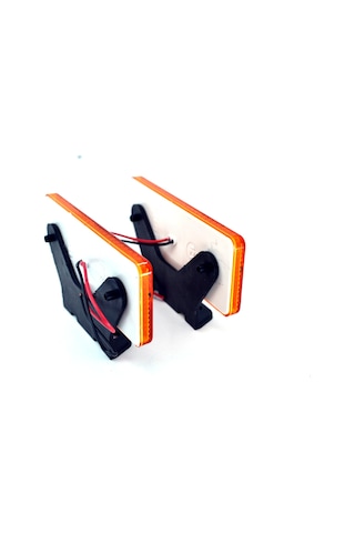 2 Adet 12v Turuncu Reflektör Dikdörtgen Ledli Side Marker Lamba