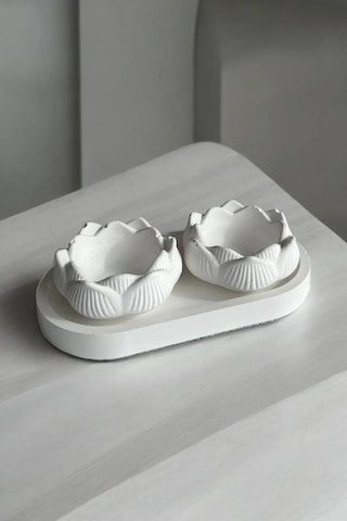 Bernami Biblo Pinterest 2'li Lotus Çiçeği Dekoratif Tabak & Kase + Oval Tabak