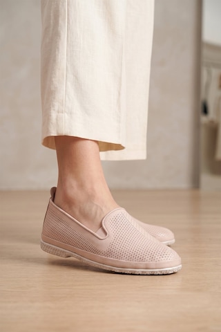 Mammamia D26ya-7145 Kadın Hakiki Deri Casual Ayakkabı Krem