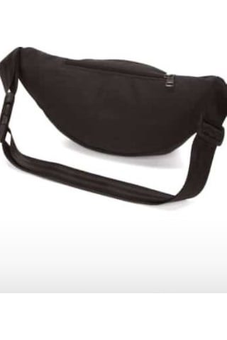 Newish Polo Kanvas Kumaş Bel Çantası Free Bag Kulaklık Çıkışlı-si Siyah