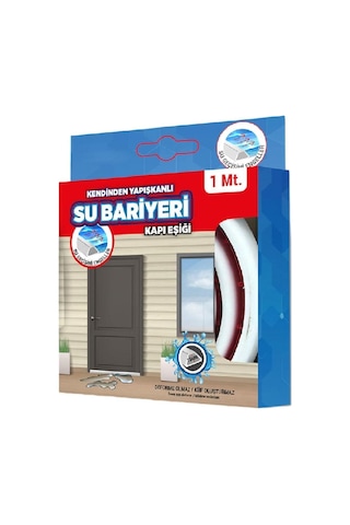 Su Bariyeri Kapı Altı Sızdırmaz Su Tutucu Yapışkanlı Silikon Bant İzolasyon Yalıtım Bandı 1 Metre