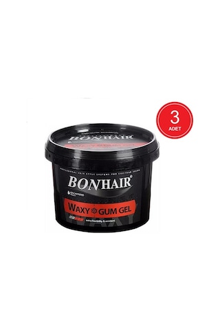 Bonhair Waxy Gum Gel Waxlı Saç Jölesi 3 x 750 ML