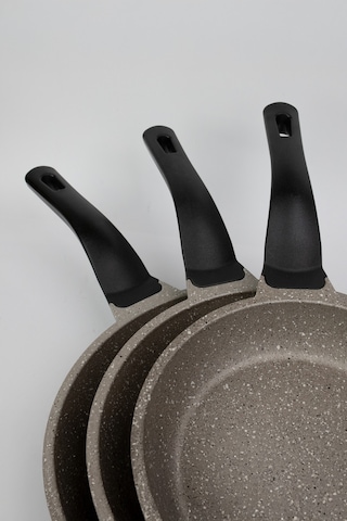 Masterchef Aluminyum Döküm 3'lü Dilimli Tava Gri