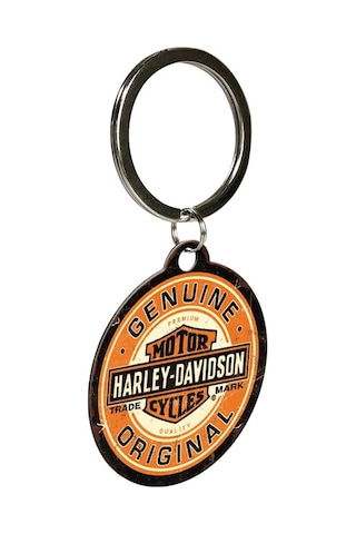 Nostalgic-art Harley-davidson Retro Anahtarlık - Orijinal Orijinal - Resmi Lisans Ürünü Olp Hediye Fikirleri - Met Altın