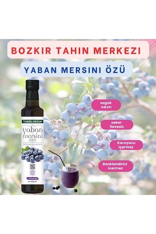 Bozkır Tahin Merkezi Yaban Mersini Özü 700gr Katkısız& Soğuk Pr