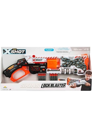 36606 X-shot Skins Lock Blaster 16 Mermili Sünger Dart Atan Silah 56 Cm -sunman