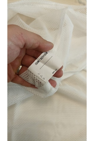 Mandaş Tekstil Standart Çamaşır Yıkama Filesi 50x70 Beyaz