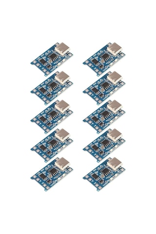 Tp4056 Type-c 3.7v 18650 Korumalı Lityum Pil Şarj Modülü - 10 Adet Tp4056 Type-c 3.7v 18650 Korumalı Lityum Pil Şarj Modülü - 10 Adet
